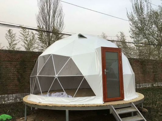 Tende all'aperto di campeggio d'acciaio di lusso trasparenti del partito della cupola della tenda della cupola di 5M Geodesic Dome Tent