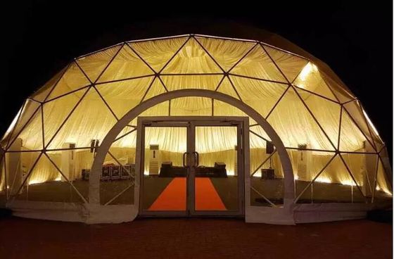 Grandi tende del partito della cupola della tenda della cupola di grande del metallo della struttura 10m 15m 20m 25m del partito evento di nozze