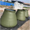 Cima rotonda del PVC dell'esercito del serbatoio di acqua pieghevole autoportante della pioggia per estinzione di incendio 2500L