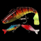3 colori 9CM/17g 6#Hooks 3D osserva richiamo da pesca congiunto di nuoto completo di strato dell'esca molle di plastica il multi