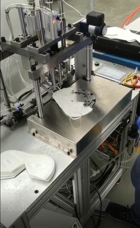 Maschera facciale KN95 che fa la macchina di legame automatica ad alta velocità a macchina del bordo
