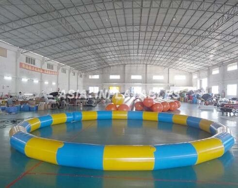 Piscina gonfiabile rotonda del PVC, stagno gonfiabile del PVC di 3.5M*3.5M per il materiale della piscina delle spiagge