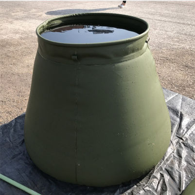 Cima rotonda del PVC dell'esercito del serbatoio di acqua pieghevole autoportante della pioggia per estinzione di incendio 2500L