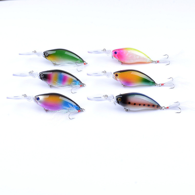 Un laser di 6 occhi di colori 11CM/18g 4#Hooks 3D adesca il richiamo di 0.30m-1.5M Floating Crank Fishing
