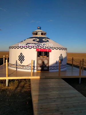 Esperienza Il fascino della cultura mongola Yurt Struttura di bambù Tenda geodesica a cupola