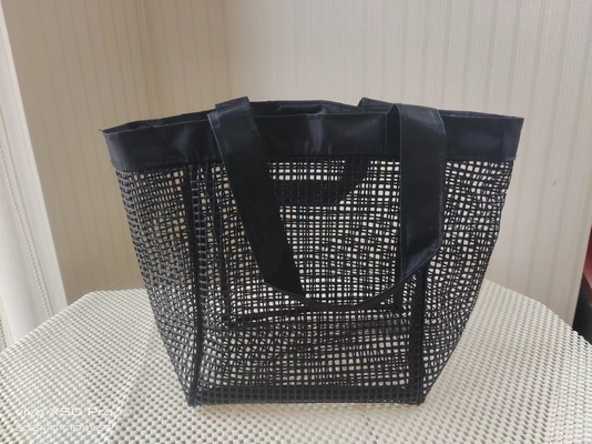 Polyester mesh rinforzato PVC rivestimento durabile sacchetto da spiaggia