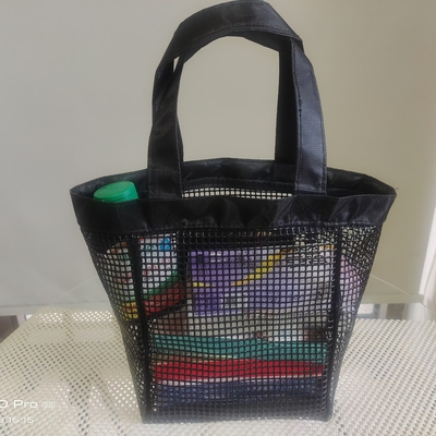 Sacchetto di rete rivestito in PVC più resistente multifunzionale per la pesca, per lo shopping o per il deposito sportivo