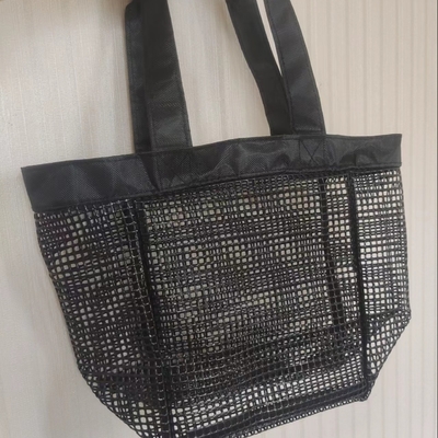 Servizio OEM Borsa a maglia per sport all'aperto in spiaggia o per lo shopping Borsa di stoccaggio a maglia in PVC