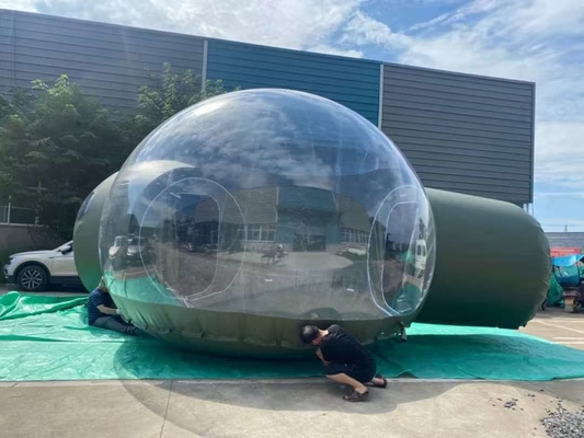 Disegni personalizzati accettati Tenda a bolla gonfiabile Dimensione del prodotto 5M Tipo di plastica trasparente