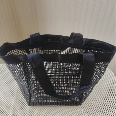 Sacchetto di rete rivestito in PVC più resistente multifunzionale per la pesca, per lo shopping o per il deposito sportivo