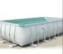La piscina gonfiabile leggera del PVC con la casa della struttura del metallo usa dell'interno