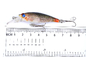 6 nuovo modello Mullet, pesce persico, richiamo d'affondamento di colori 6.5CM/5G di pesca dei ciprinidi dell'esca dura di plastica del pesce gatto