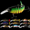 10 colori 12CM/23g 3D osserva il multi richiamo da pesca congiunto dei ciprinidi sommerso esca di plastica sette