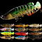 13 colori che 10.5CM/18.6g 3D osserva l'esca di Dragonfish hanno sommerso il multi richiamo da pesca congiunto otto