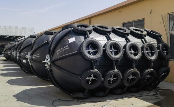 Fenders per barche di gomma di tipo Yokohama Fender per sottomarini di difesa pneumatica
