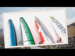 BGO Esche da Pesca Esca in Legno Minnow Pencil Lure in Legno